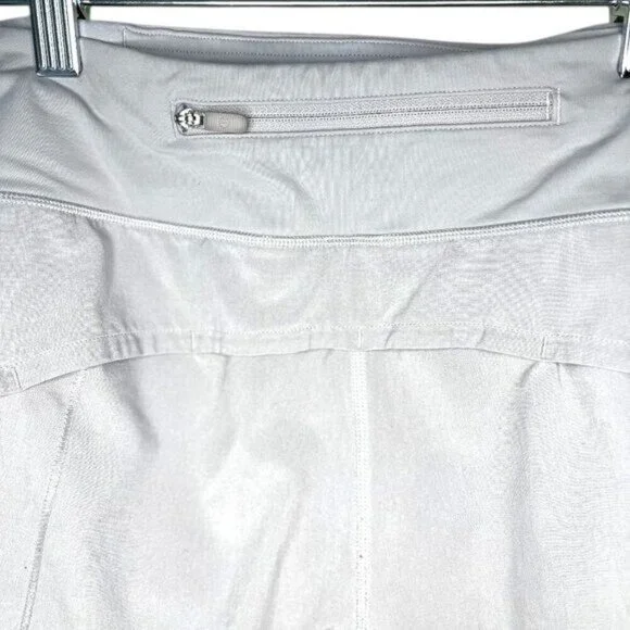Lululemon Light Gray Womens Running Shorts With Pocket Size 12 - Picture 3 of 5